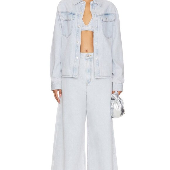 Agolde Denim Bralette XL - Picture 4 of 16